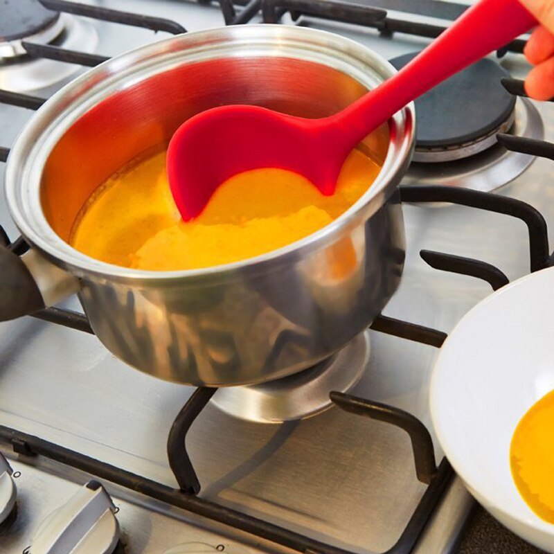 1pc silikonredskapsset non-stick värmebeständig spateltång vändare skänkar set för matlagning köksredskap köksredskap bpa gratis