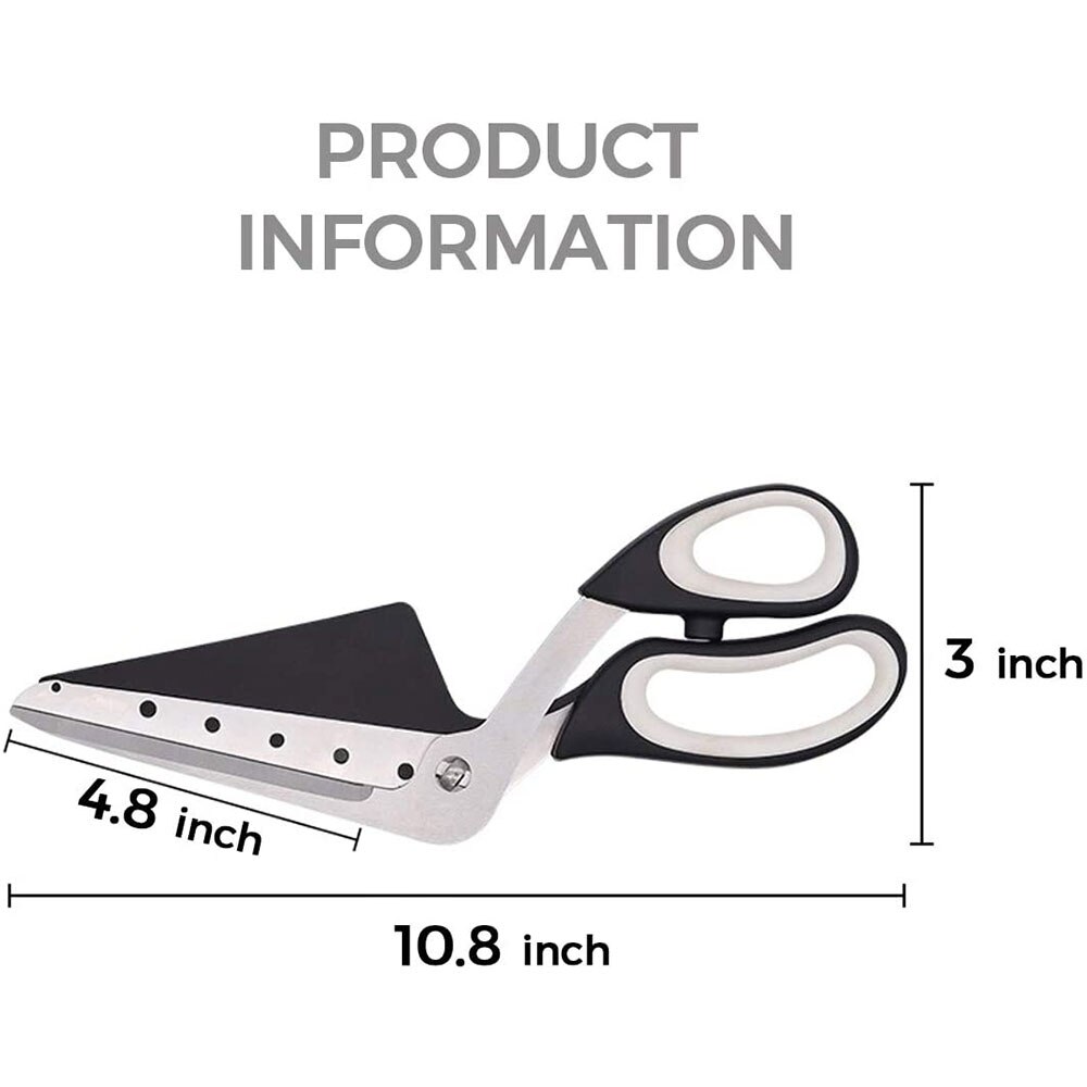 Multifunctional Pizza Scissors Stainless Steel Scissor Cut Pizza Slicer Detachable Cutting Tools For Restaurant Kitchen