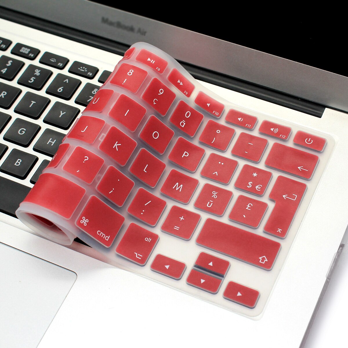 Rygou ranskalainen uk/eu clavier azerty silikoninäppäimistön kuori macbook prolle 13 " 15 " 17 " air 13 tuuman suojakalvo näppäimistölle