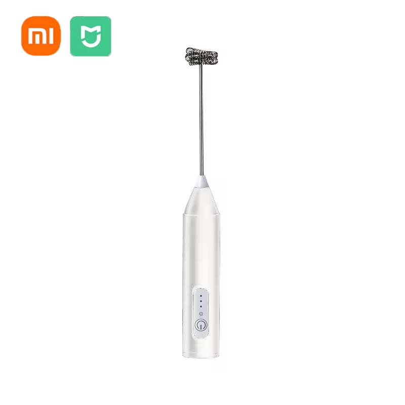 XIAOMI Electric Milk Frother Mini Handheld Wireless Powerful Type-C Rechargeable Convenience Coffee Milk Whipping Kitchen Whisks: light yellow