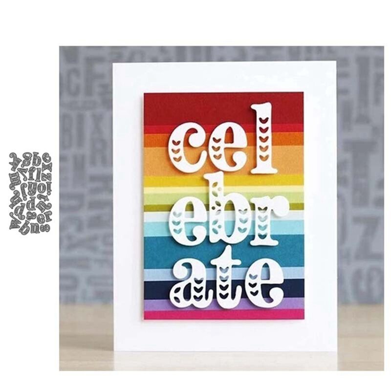 Alphabet Lace Lovely Letter Metal Cutting Dies Foil For DIY Scrapbooking Paper Craft Decor Embossing Card Making