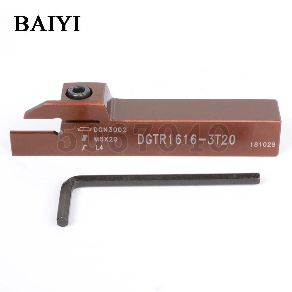 Portacuchillas de torno para ranuras de corte de DGTR1616-3T20, portacuchillas de torneado externo para Iscar DGN3003J, hoja de corte de 3mm