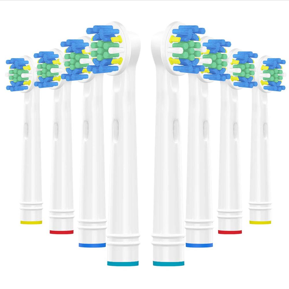8Pcs Vervangende Opzetborstels Voor Oral B, floss-Achtige Haren Opzetborstels Voor Diepe Reiniging Puls Haren Tussen Tanden