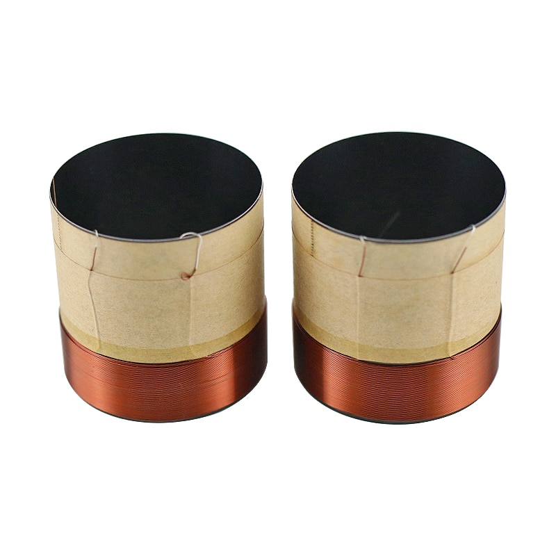 GHXAMP 38,5 MM Bass Schwingspule Ohm BASV Schwarz Aluminium Lautsprecher Reparatur DIY Höer 40 MM 1 Paare