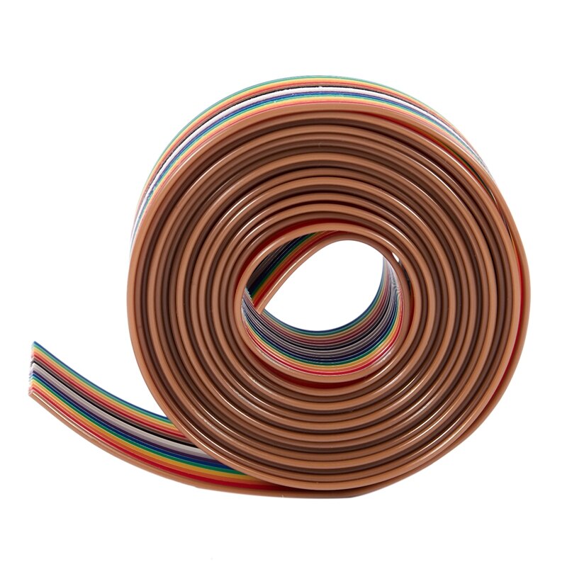 2M 1.27mm Pitch 16 Pin Flat IDC Ribbon Extension Cable Wire