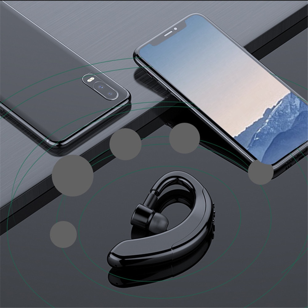 Kebidu Bluetooth 5.0 Headset Sport Draadloze Koptelefoon Met Microfoon Handsfree Oordopjes Handsfree Oortelefoon Y10 Oorhaak