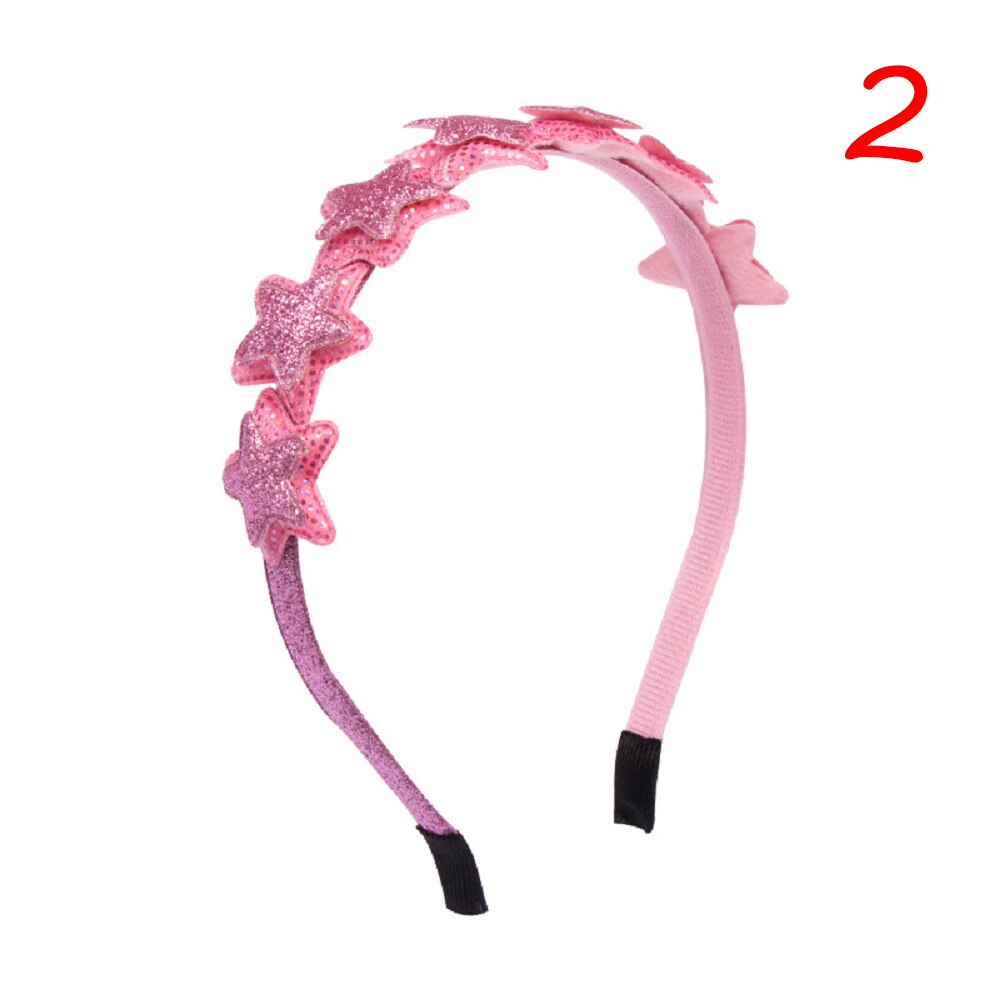 Fascia per capelli per bambini con paillettes lucide Love Cherry Heart fascia BB accessori per capelli per feste fascia per capelli per ragazza: 2