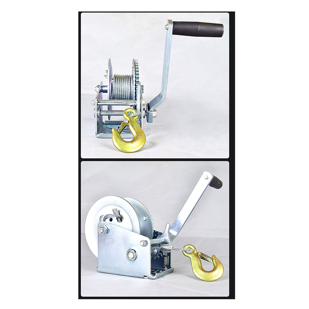 Winch hand tool Crank Gear Winch Boat truck auto hand self-locking manual winch Hand lifting sling 1400lbs-1600lbsx8/15M
