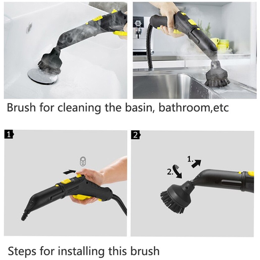 Stoomreinigers Karcher Borstel Nylon + Pvc Voor Karcher SC1 Ronde Huishouden