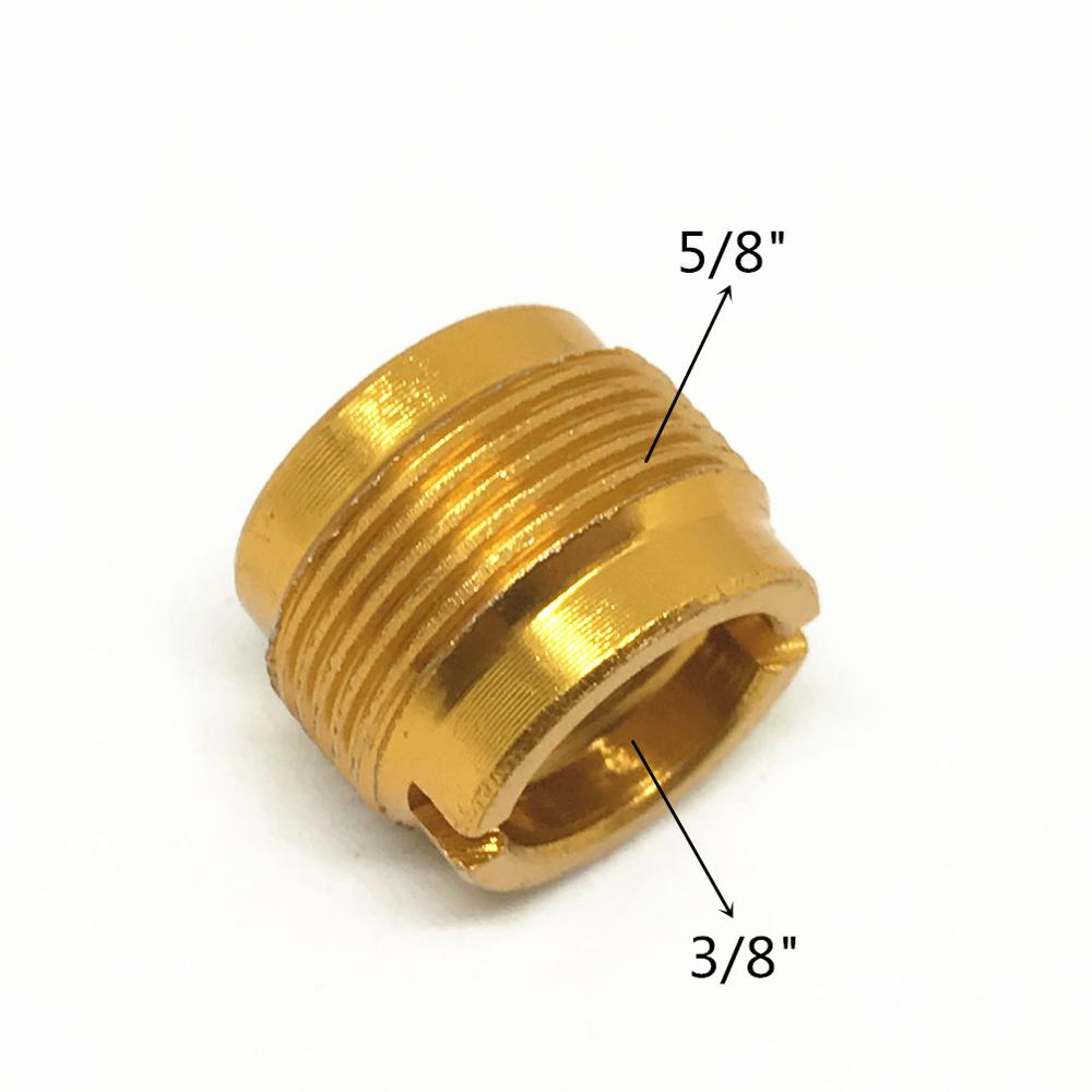 Jadkinsta 10pz 3/8 Femmina a 5/8 Maschio A Vite Adattatore convertitore per Supporto Del Microfono Pinze Mic Supporto Del Basamento Adattatore: d'oro