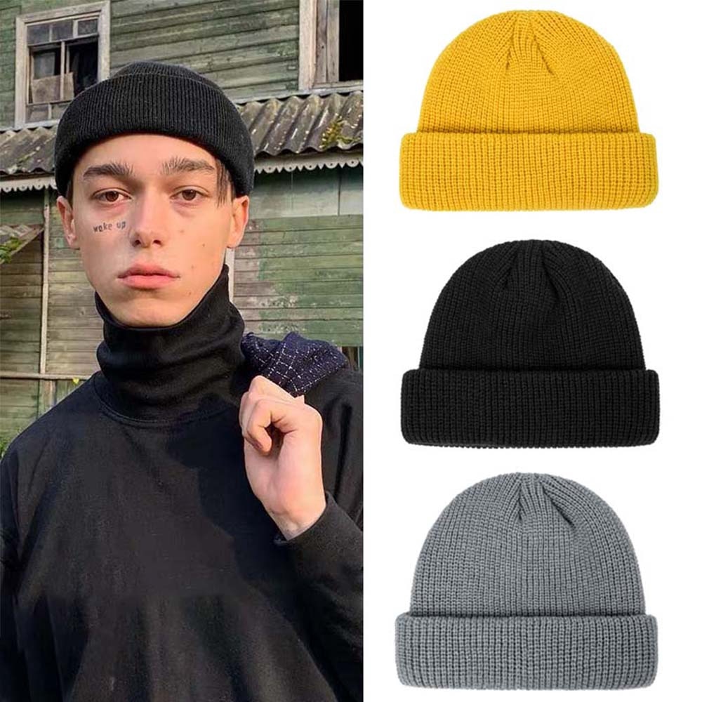 Boinas calientes para el invierno pantalón corto Casual hilo gorro de Hip Hop hombres adultos sombrero de mujer de punto de lana Beanie gorra elástico sombreros de pareja