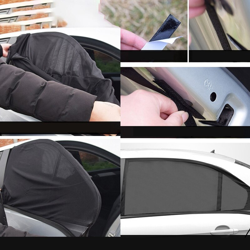 Pare-soleil de voiture store fenêtre de voiture Auto protecteur d'écran Sunshad voiture pare-soleil moustique rideau extérieur Camping voile fenêtre latérale
