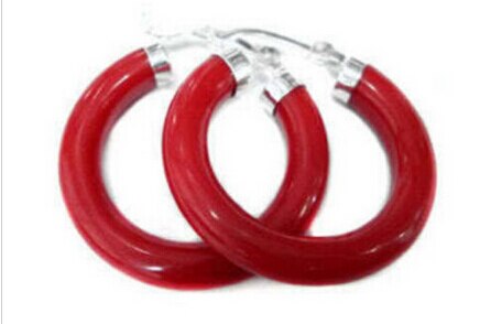 Vendita calda nuovo design arrivato orecchino di corallo rosso incolore> orecchini da donna eleganti da nobiltà