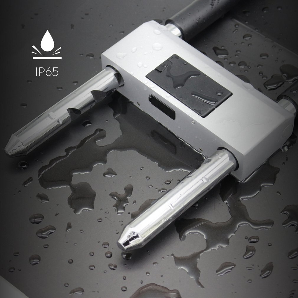 Newest Intelligent Fingerprint U Lock U-Shapedlocker Sliding Door Car Motorcycle Bike Padlock Window Password Waterproof