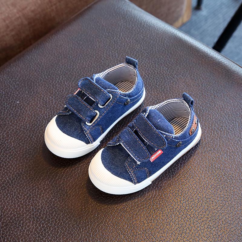 freundlicher Schuhe Antislip Weichen Boden Baby Sneaker lässig Flache Turnschuhe Schuhe freundlicher Größe Mädchen Jungen Sport Schuhe: Blau / 8