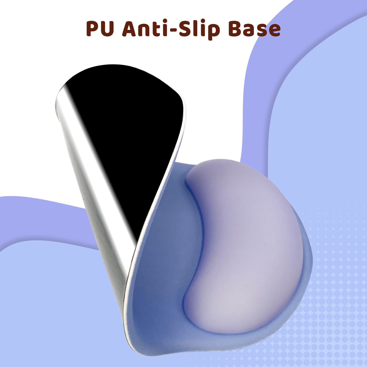 Exco Ergonomische Muismat Met Siliconen Polssteun Steun Comfortabele Gladde Muismat Antislip Pu-Basis Voor Computerkantoor Thuis