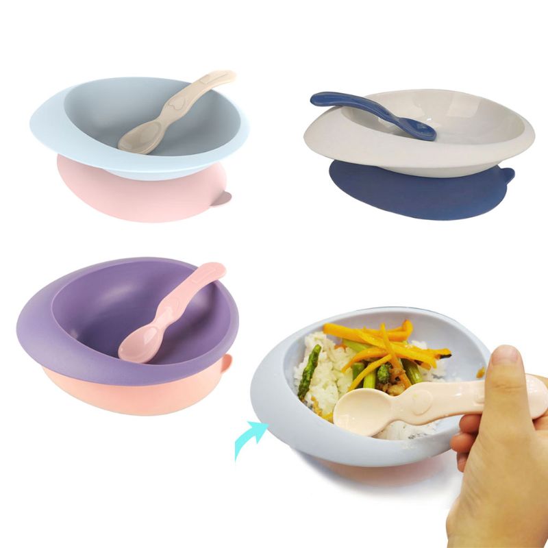 Baby mad tallerken børn skål & ske sæt bpa gratis tallerken service børn baby tallerken baby produkt