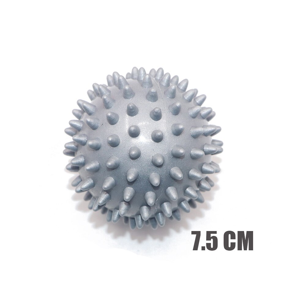 7.5cm/9cm 8 färger pvc massagebollar fitnessbollar muskelavslappningsapparat triggerpunkt fitnessutrustning bollar handfot relax: Mörk khaki