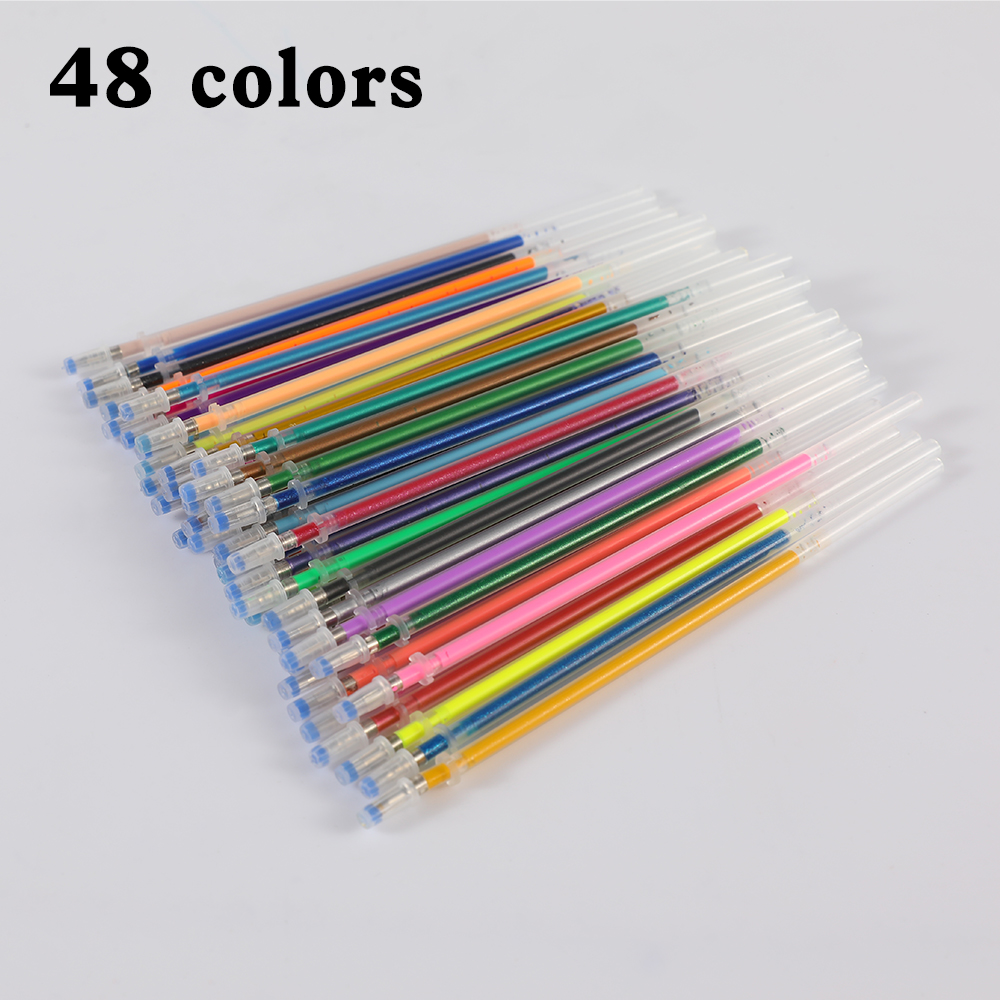 0,5 mm 100 Farben Kugelschreiber Fluoreszierende Minen Farbblitzstift Glatte Tinte Malerei Graffiti Stifte Studentenbriefpapier 04116: Burgunderrot