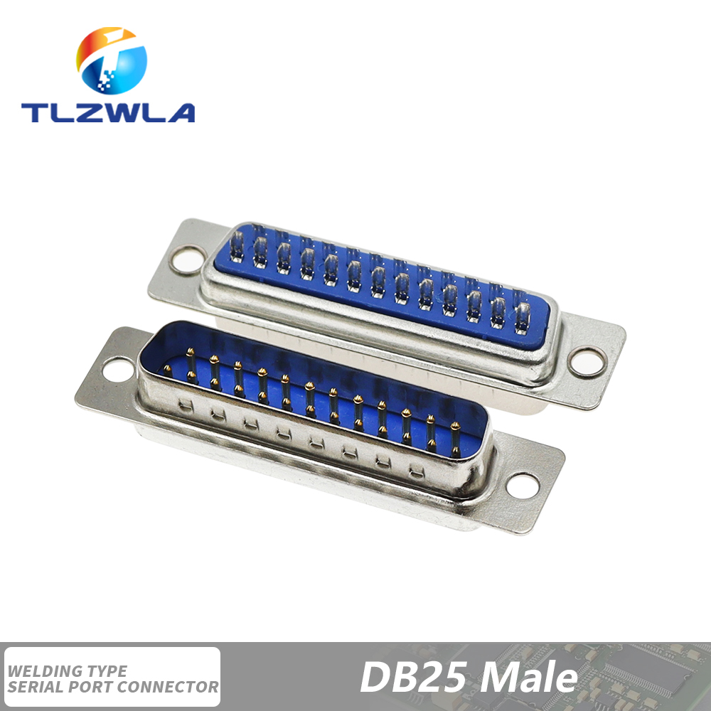 5PCS DB9 Adapter Connector Core DB15 DB25 DB37 RS232 Serial COM Plug Connectors Hole/Pin Female Male Port Socket D Sub DP9 Case: Ivory