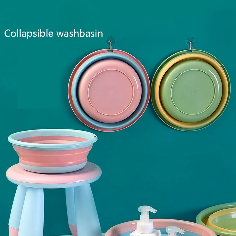 Portable Folding Washbasin Camping Travel Tourism Outdoor Foldable Bucket Basin Bathroom Wash Basin Household Laundry Tub Basin