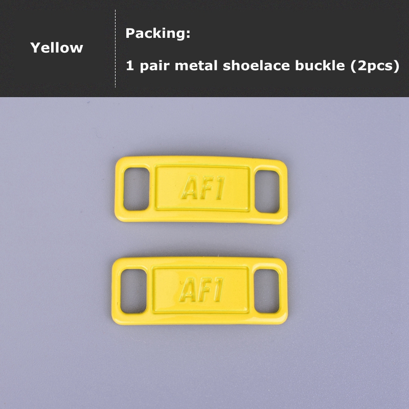 2 sztuk/para AF1/AJ sznurowadła klamra wysokiej jakości metalowy zamek akcesoria obuwnicze DIY zestawy dekoracyjne odpowiednie buty Air Force 0ne: Złota