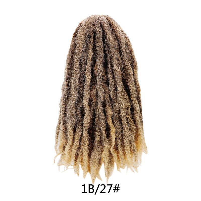 Marley hiukset käänteille 18 tuumaa pitkät afro marley punos hiukset synteettikuitu marley punonta hiustenpidennykset virkatut punokset: 1b 27 / 2 kpl/erä