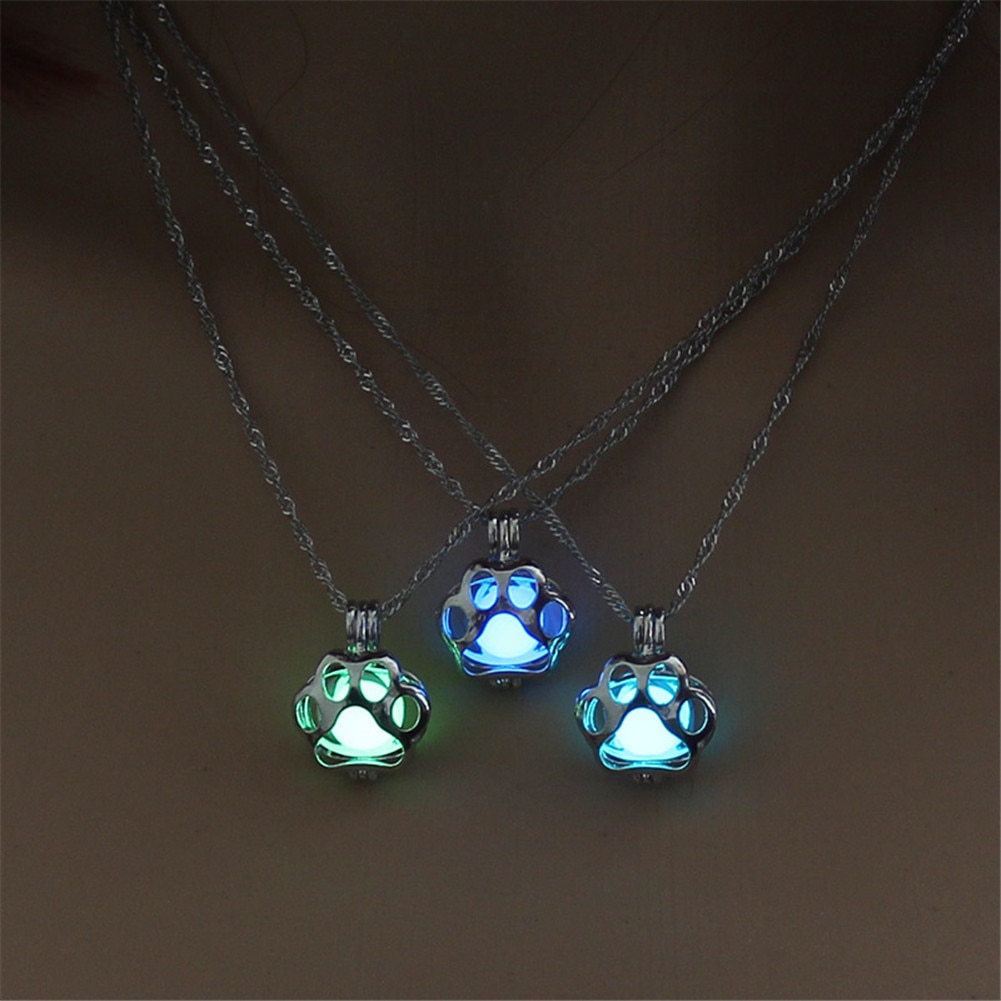 Steampunk Luminous Heart Moon Pendant Necklace – Glow In The Dark – Women's Gift