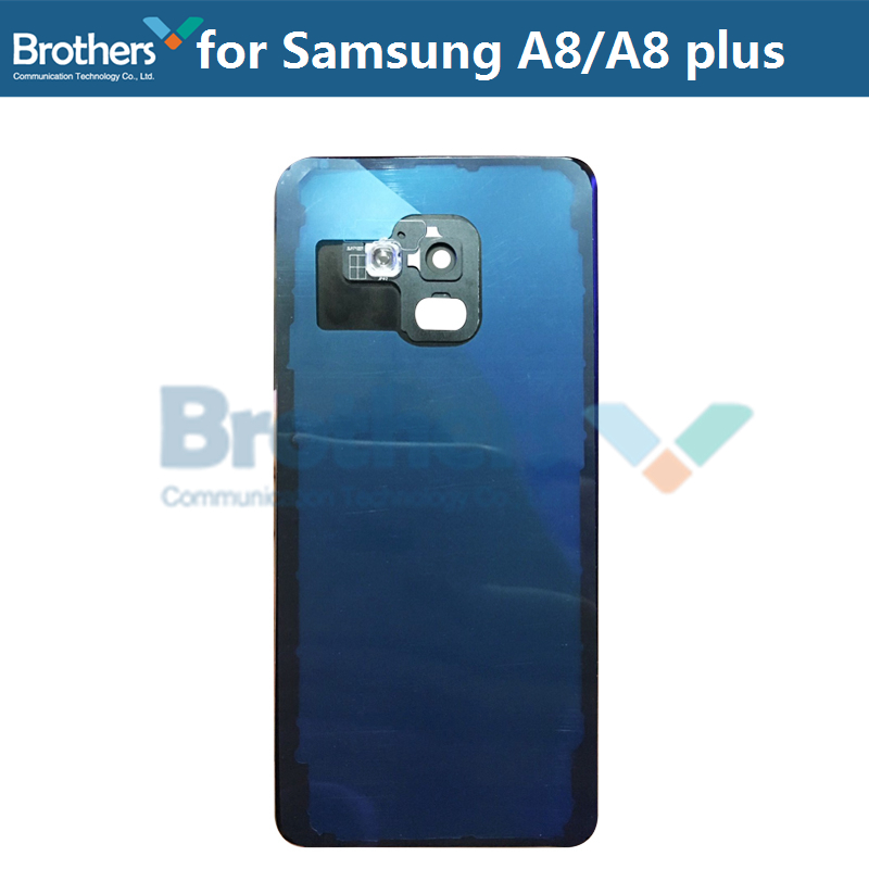Batterie Gehäuse für Samsung Galaxy A8 A530 A8 Plus A730 Batterie Tür mit Kamera Objektiv Glas Back Cover Hinten Gehäuse für A8 Plus