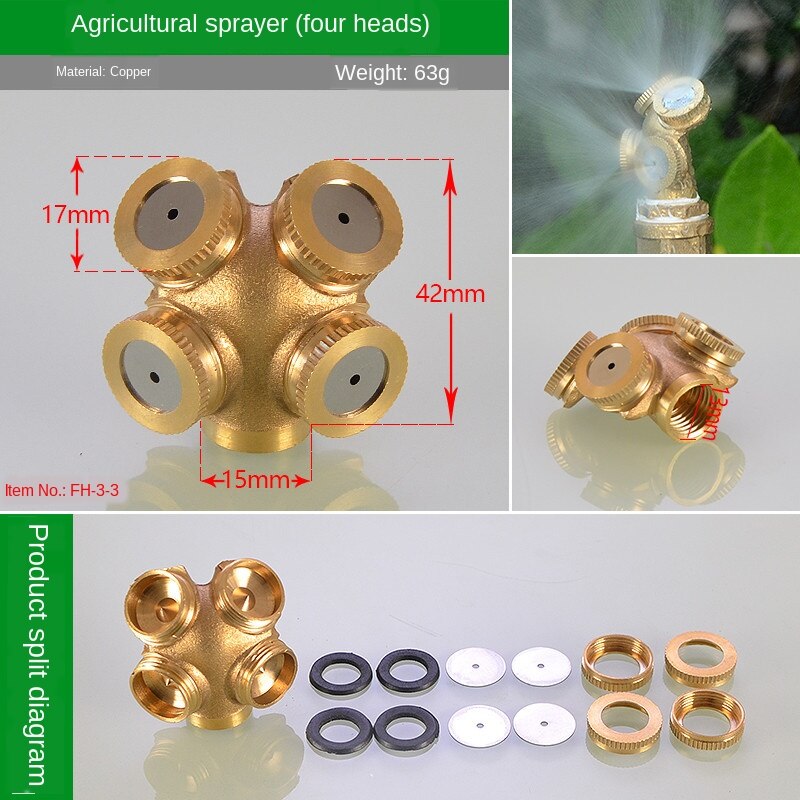 Tuin Gazon Land Agrarische Sproeikop Groene Gieter Bloemkool Irrigatie Sprinkler Sprinkler Hoofd Automatische Sprinkler: 20