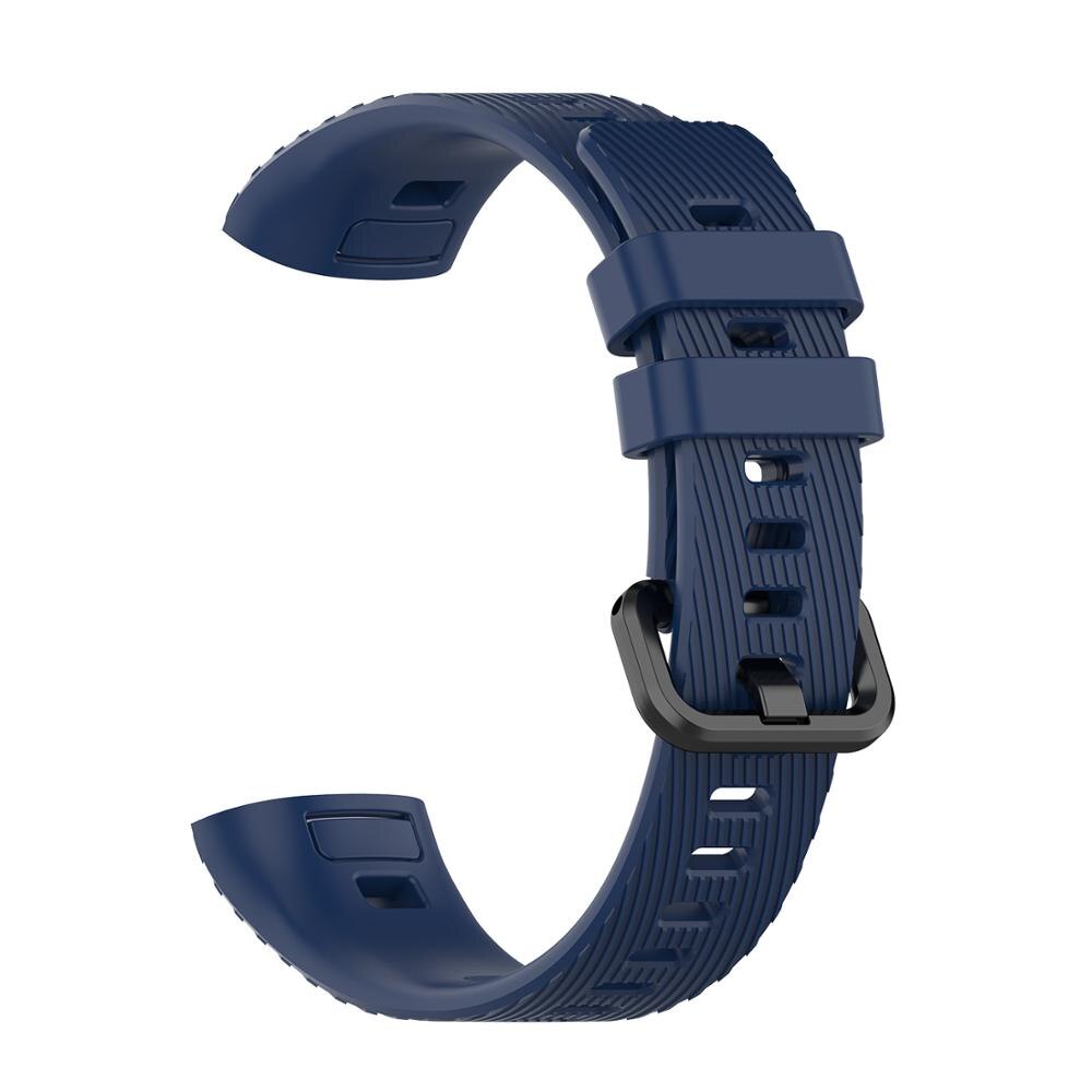 Pulseira inteligente pulseira de pulso para huawei banda 4 pro correias silicone banda de relógio para huawei honor band 3 pro substituição pulseira: Midnight Blue / Huawei band 4 pro