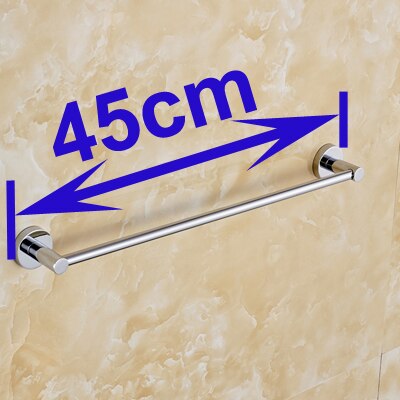 , 304#  baderomstilbehør i rustfritt stål, enkelt håndklestang, håndklestativ, håndkleholder yt -10996- a: L  is 45 cm