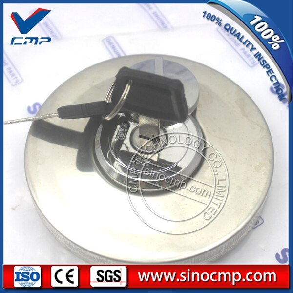 SANYI – bouchon de réservoir de carburant pour Sany, 2 clés, 55 65 75 135 215 235