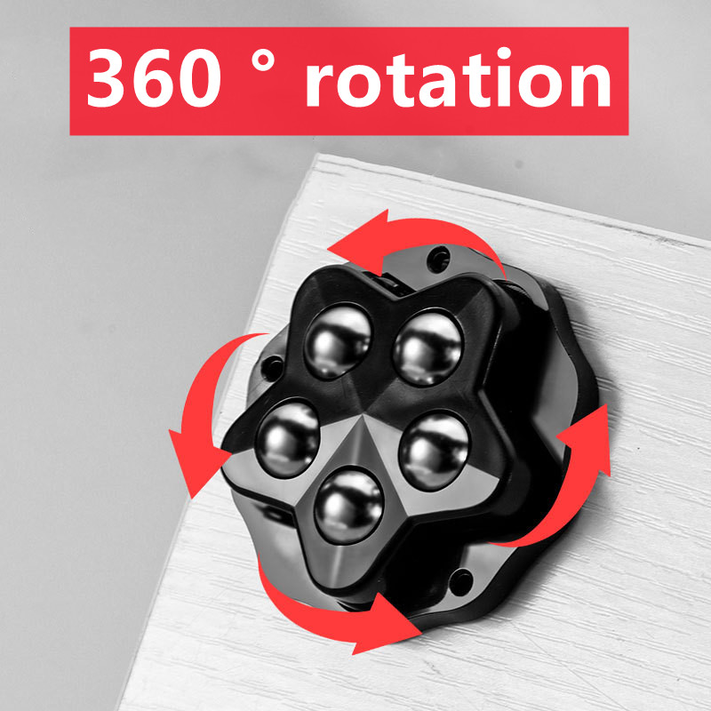Ruedas para muebles, ruedas universales de alta resistencia de 200Kg, 4 Uds., 360 ° Ruedas autoadhesivas fuertes de acero inoxidable con rotación