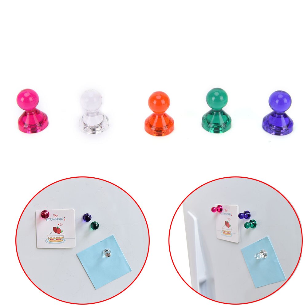 Random Color Strong Colored Magnetic Thumbtacks Neodymium Noticeboard Skittle Pin Magnets DIY Fridge Whiteboard