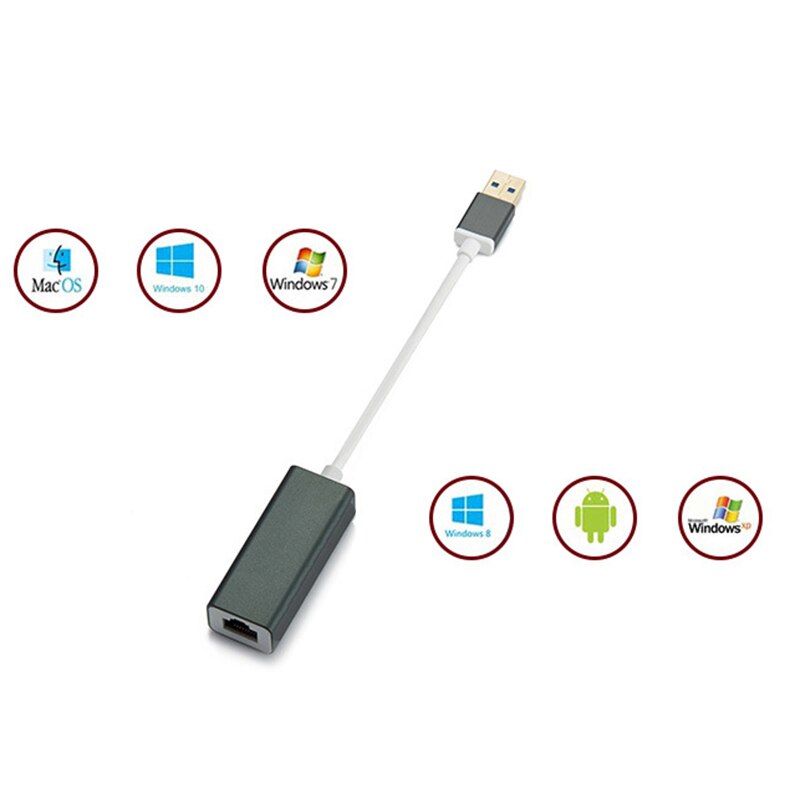 Usb 3.0 Naar Rj45 Gigabit Lan Adapter 3 Port Usb Hub 3.0 Connector Extender