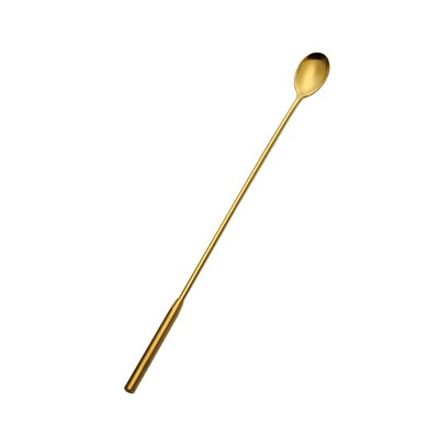 30.5 Cm Rvs Cocktail Bar Lepel Disc Staart Drink Mixer Bar Roeren: Gold