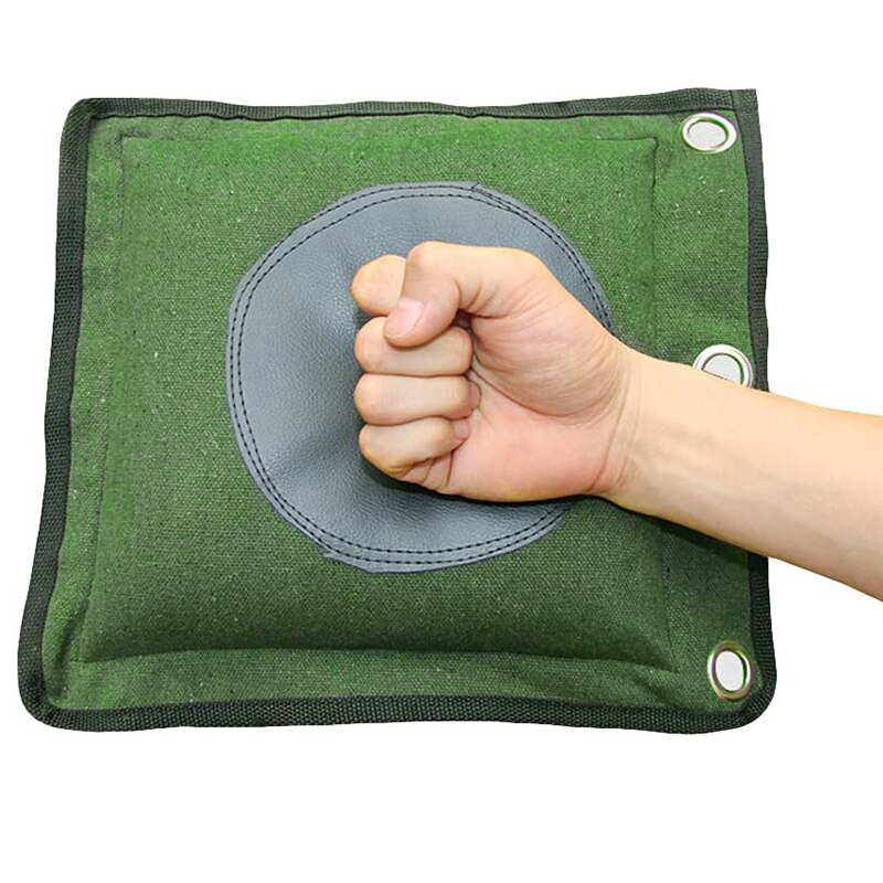 Wing Chun Kung Fu Wall Bag Canvas Leather Kick Boxing Striking Punch Bag Sand Bag for Training