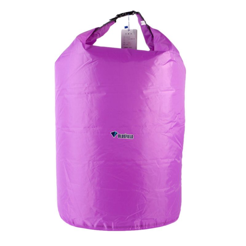 Bærbar 20l 40l 70l vandtæt taskeopbevaring tørpose kano kajak rafting sport udendørs camping rejsesæt udstyr: Lilla 70l