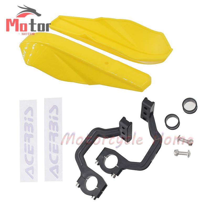Universelt motorsykkel atv håndbeskytter beskyttelsesdeksel 22mm 28mm styrebeskytter for deler: Gul
