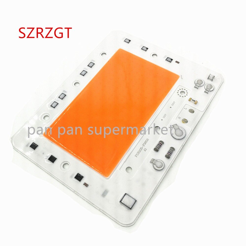 100w cob 220 vac led pærer smart ic cob fuld sprctrum plante vokse 380-840nm 1 stk.