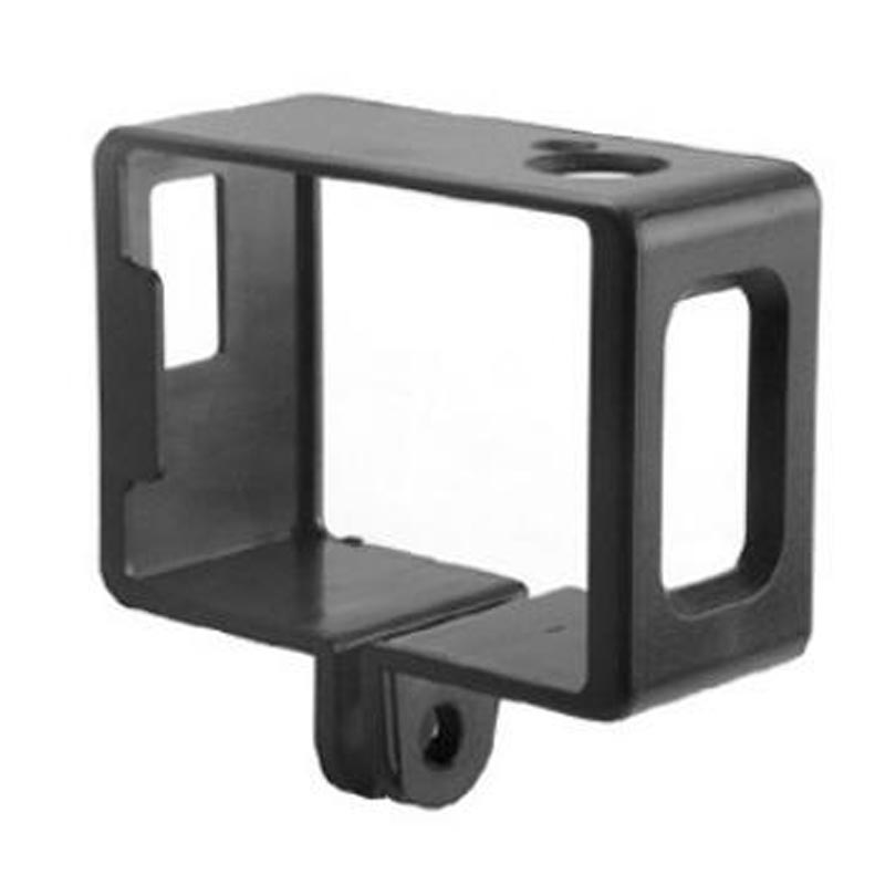 Funda protectora de plástico para sj6000 sj4000, carcasa de marco estándar, soporte negro para cámara de acción