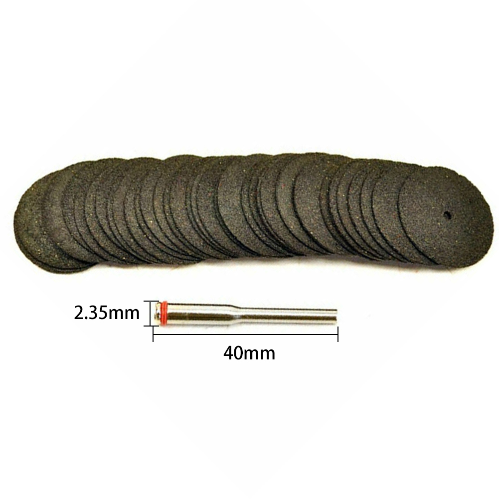 36 pièces 24mm disque de coupe en métal pour meuleuse Dremel outil de coupe lame de scie circulaire roue coupe disque de ponçage meule