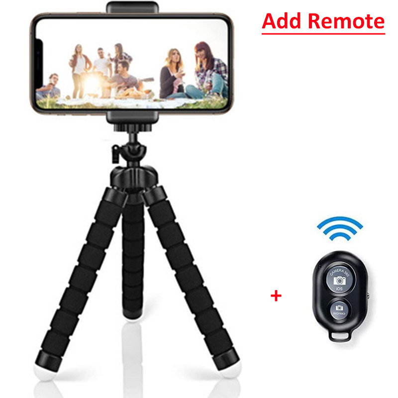 Mini trípode Universal para fotografía de pulpo, monopié para teléfono, Mini cámara, soporte para cámara web, Clip para teléfono inteligente, monopié, soporte Tripe: Rojo
