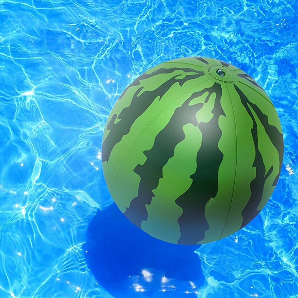 Novedad, 1 Uds., pelota inflable de sandía para playa, pelota de juguete, globo de natación para