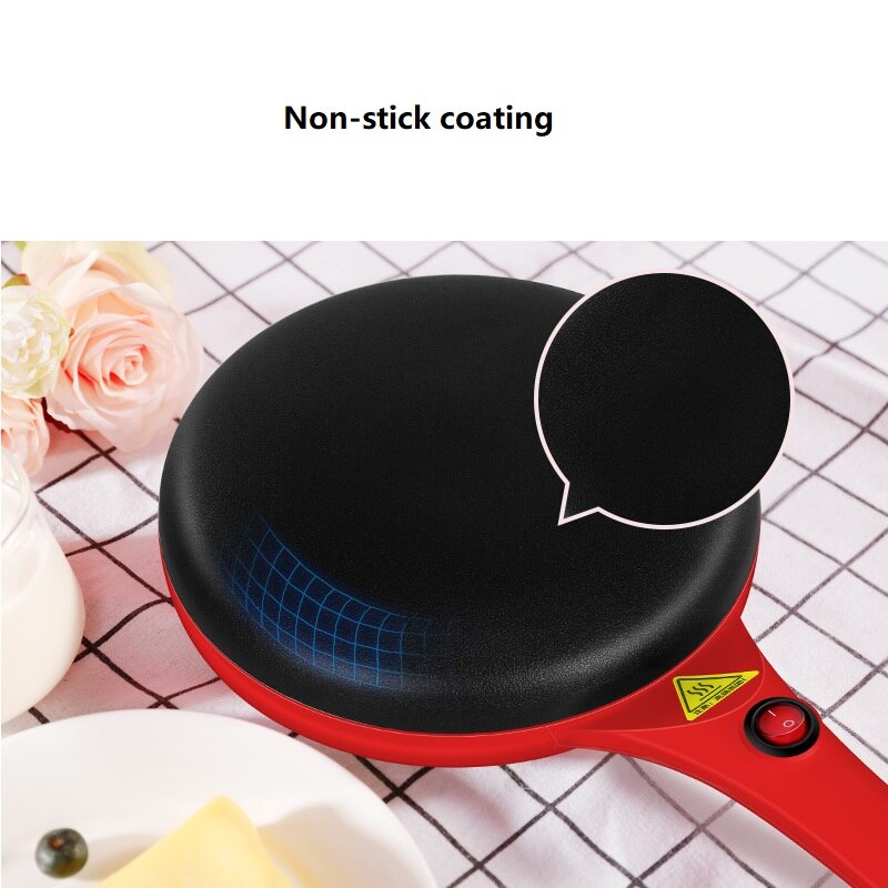 220V Non-Stick Electric Crepe Maker Household Multifunctional Automatic Pancake Baking Pan
