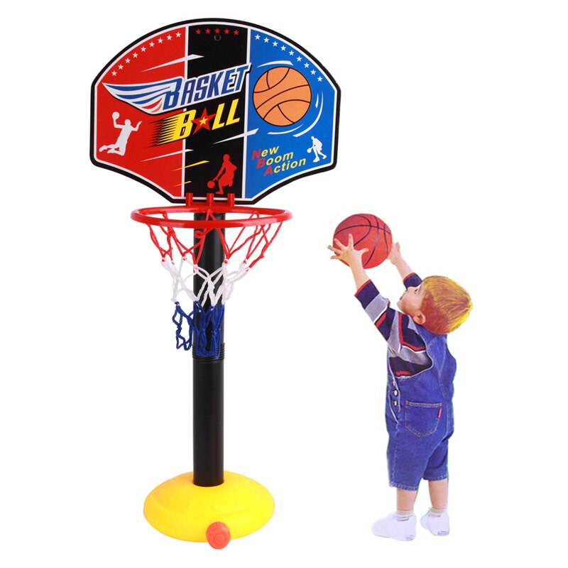 Baby Ball Kids Games Basketball Toys Frame Stands Indoor Outdoor Toys for Children Kids Boy Simple Portable Basketball Set