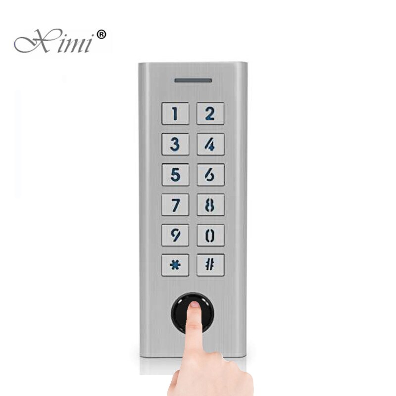 PIN keyless door lock Waterproof Fingerprint Access Control Cheapest Standalone Keypad Finger + password Door Entry M40