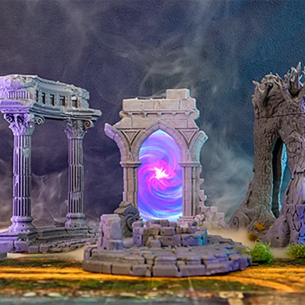 Portal mágico impreso en 3D, decoración para el hogar, decoración para sala de estar, novedoso, accesorios decorativos (necesita insertar teléfono móvil)