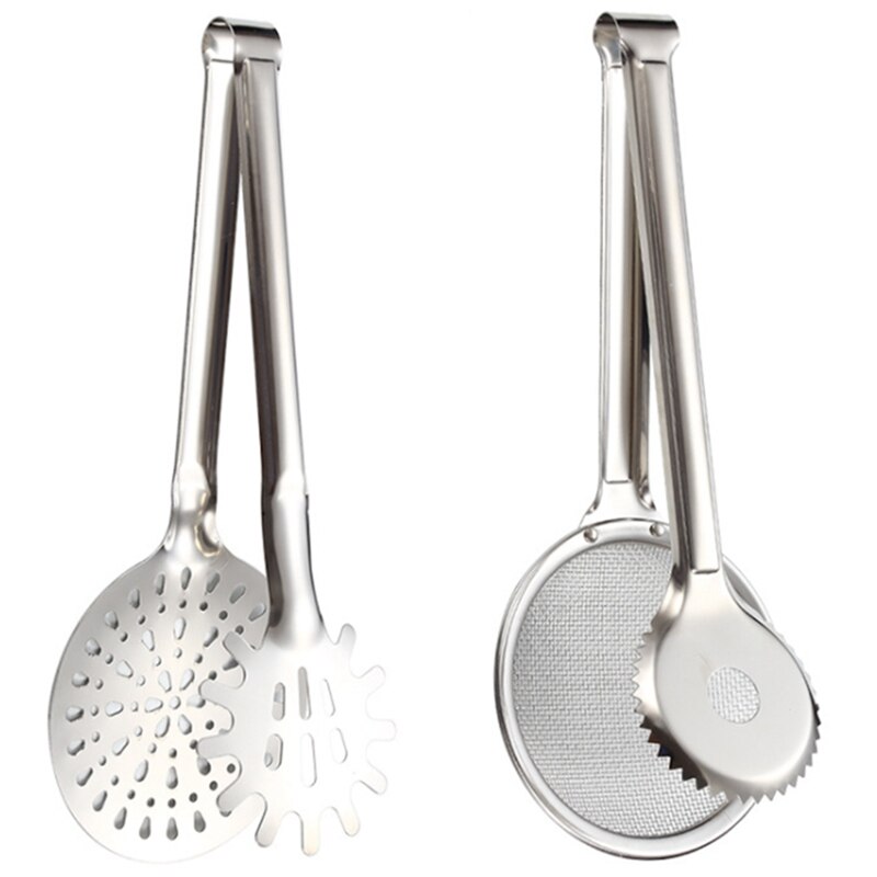 Cooking Food Filter Clips Stainless Steel Kitchen Tools Steak Grilling Fish Shovel Clip Baking Tools